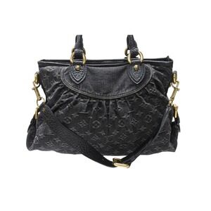 Louis Vuitton Bag Monogram Denim Neo Black Cabby